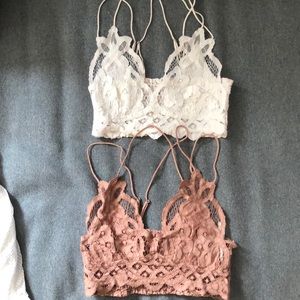 Free people lace bralets